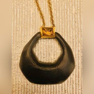 Alexis Bittar Handcarved Pendant Necklace